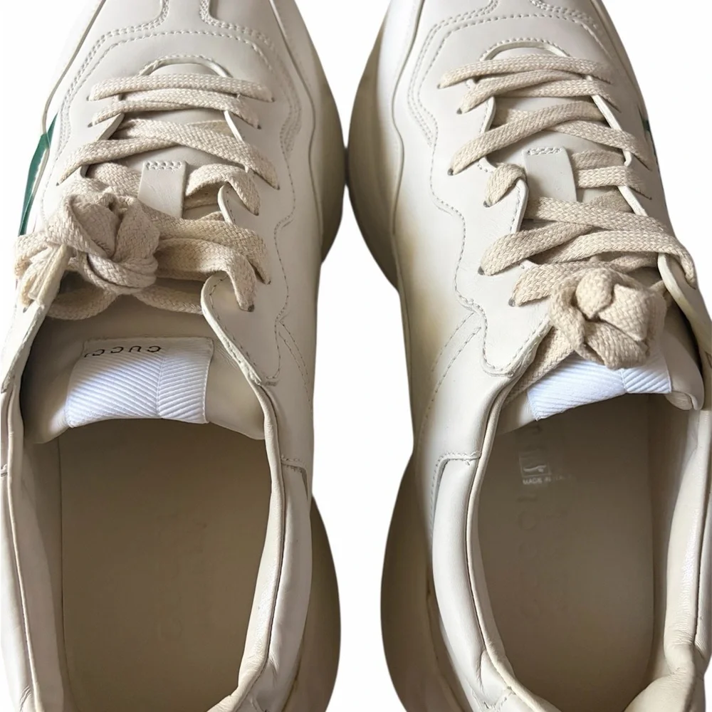 Men's Gucci Rhyton Web Print Sneakers size 10.5 new